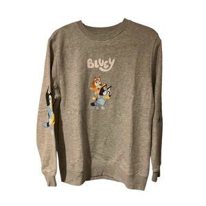Bluey Graphic Crewneck Sweatshirt - Gray